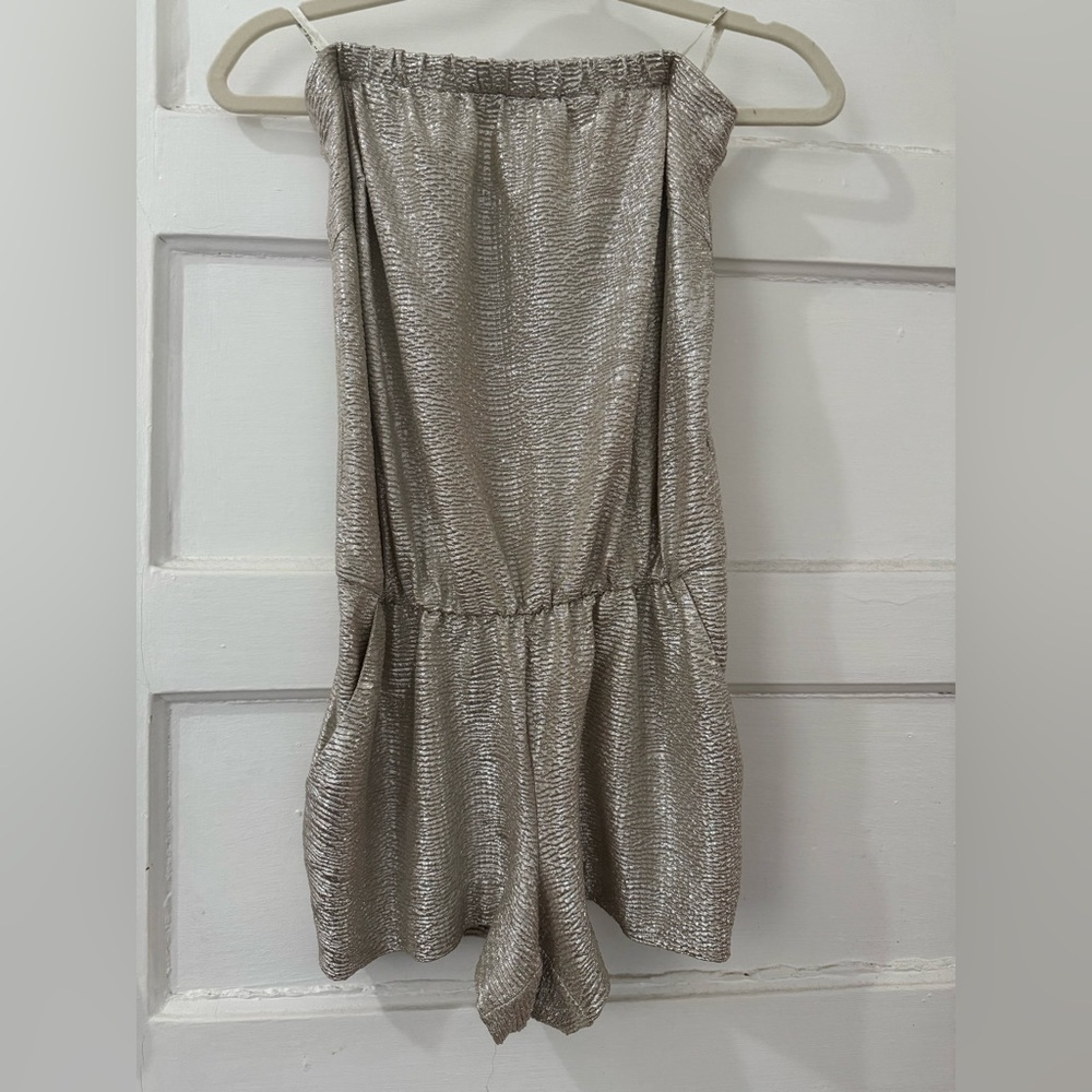 Lilly Pulitzer Metallic Gold Romper